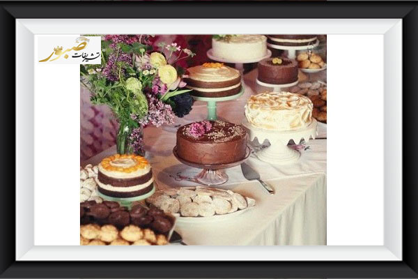 میز شیرینی در عروسی