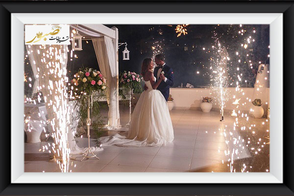 آبشار نور در عروسی