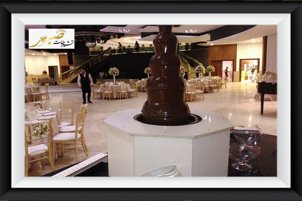 آبشار شکلات در مراسم عروسی
